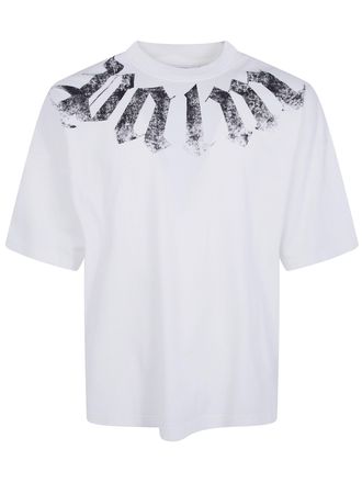 Palm Angels T-Shirt Loose Fit Big Neck Logo