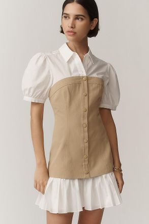 ASTR the Label Joseline Short-Sleeve Twofer Mini Dress