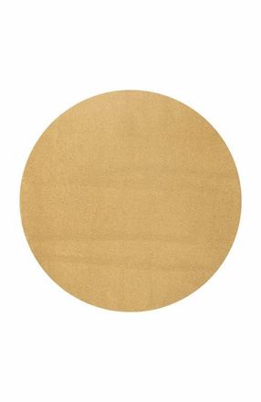 Jonathan Y Designs Haze Solid Low-Pile Round Area Rug in Yellow/amber at Nordstrom, Size 5Ft 0In X 5Ft 0In
