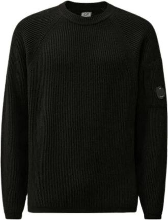 C.P. Company Rondgebreide trui - Heren - Ronde hals truien - Blauw - L - Truien & Vesten