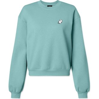Dalix Ghost Relaxed Sweatshirt in Arctic Blue at Nordstrom, Size Xx-Large