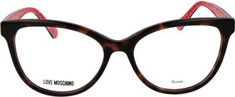 Love Moschino MO-1056770 Cat Eye Acetate Eyeglasses - Brown