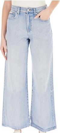Calvin Klein Jeans The Wide Leg - Dames - Loose Fit Jeans - Blauw - W25 - Katoen - Jeans