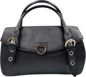 Ferragamo Pre-owned Handbags, female, Black, Size: ONE SIZE Pre-owned Handbag