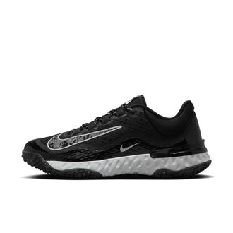 Nike Womens Alpha Huarache Elite 4 Turf Softball Shoes in Black | DV0496-001