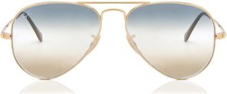Ray-Ban RB3689 Aviator Metal II 001/GD Mens Sunglasses Gold Size 58