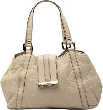 Gucci Pre-owned Handbags, female, White, Size: ONE SIZE Pre-owned The New Ladies Tote