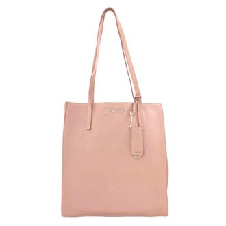 Miu Miu Pink Leather Tote Bag (Pre-Owned)