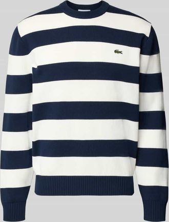 Lacoste Regular Fit Pullover aus reiner Baumwolle in Marine, Gr&ouml;&szlig;e XXXL