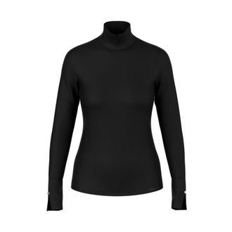 Marc Cain Fitted Longsleeve - Dames - Tops - Zwart - Maat: M Katoen