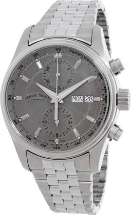 Armand Nicolet MH2 Chronograph Automatic Grey Dial Mens Watch A647A-GR-BMA22640A
