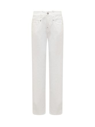 Seafarer White Straight High Rise Jeans