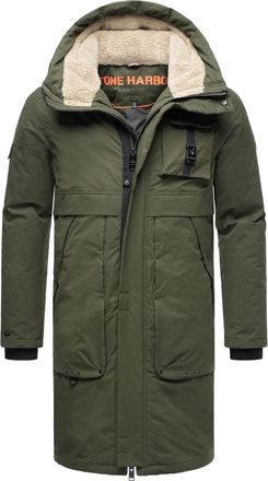 Stone Harbor heren outdoorjas Cyriaan met teddyvoering in capuchon en winddicht design