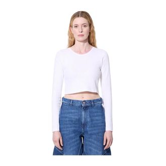 J.W.Anderson Tops, Dames, Wit, M, Long Sleeve Tops