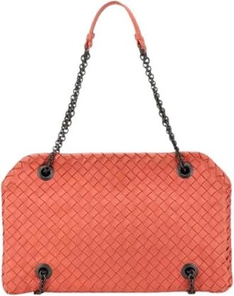 Bottega Veneta Borsa a spalla Pre-owned in tessuto intrecciato - - Pre-owned - Donna - Rosa - ONE SIZE