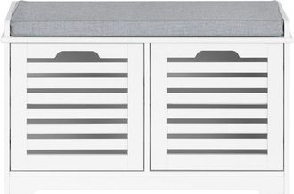 SoBuy SoBuy Panca Scarpiera da Ingresso con seduta Panca Contenitore L71xP35xA43 cm bianco FSR23-II-W