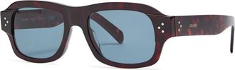 Celine Rectangle-frame Sunglasses - Brown - One Size