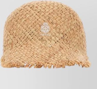 Prada raffia baseball cap