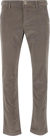 Jacob Cohen Broeken, Heren, Beige, W38, Slim Fit Beige Broek