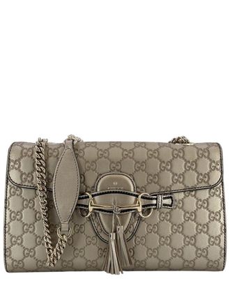 Gucci Gold Leather Emily Shoulder Bag (Authentic Pre-Loved)
