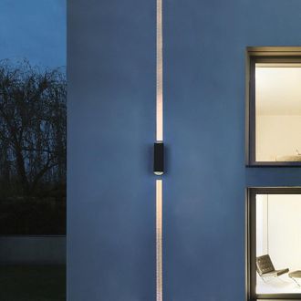OEM Aplique De Pared Exterior, Luz Led Exterior Con Iluminaci&oacute;n Hacia Arriba Y Hacia Abajo, Luz Exterior Impermeable Ip65, Aplique De Pared De Aluminio De