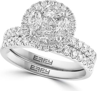 Effy 14K White Gold Diamond Bridal Ring Set in 14K Gold at Nordstrom, Size 7