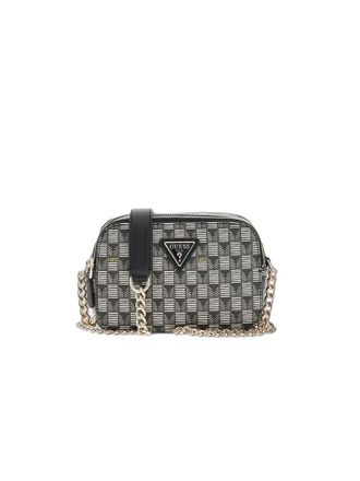 Guess Womens Crossbody Bag Black Logo Polyurethane - Crossbody-Bags