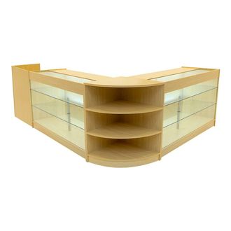 MonsterShop Astro LED Shop Counter Set LM60, TB60 & 2 x K1500 - Maple in Beige