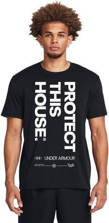 Under Armour Mens PTH HWT Short Sleeve T-Shirt - Black Size XXL