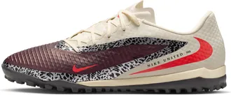 Nike Mens United Phantom 6 Low Academy Turf Soccer Shoes in Red | IO8449-661