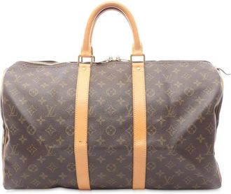 Louis Vuitton 2001 Monogram Keepall 45 travel bag - Brown