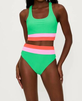 Beach Riot Mackenzie Top In Island Green