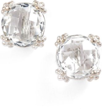 Anzie Cluster Topaz Stud Earrings in White Topaz at Nordstrom
