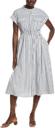 Gracia Linen-Blend A-Line Dress