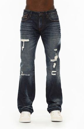 Cult of Individuality Rebel Distressed Straight Leg Jeans in Lexie at Nordstrom, Size 40