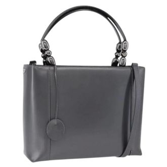 Dior Pre-owned Vintage Enamel Hand Bag - Dames - Pre-owned - Grijs - Maat: ONE Size