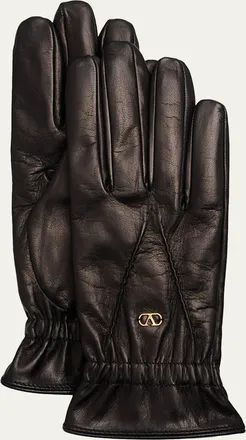 Valentino Garavani VLogo Signature Leather Gloves