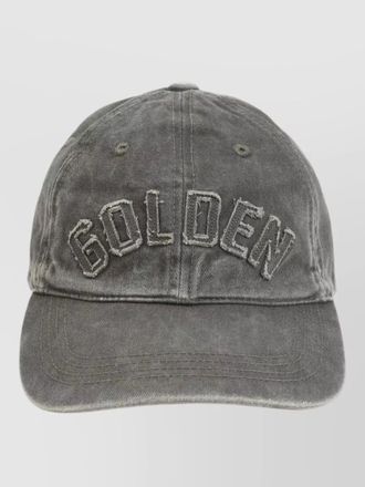 Golden Goose logo cap curved brim metal stars