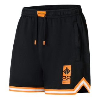 Li-Ning Jimmy Butler Basketball Shorts Black Orange AAPS061-1