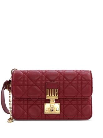 Dior 2017 Lambskin Cannage DiorAddict Wristlet clutch bag - women - Lambskin - One Size - Red