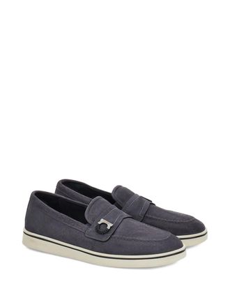 Ferragamo Gancini-Ornament Loafer - grey