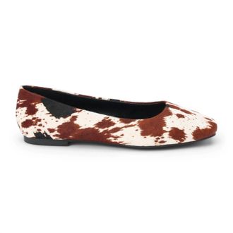 Matisse Footwear Womens Phillip Ballet Flat In Brown Calf Hair