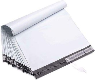 OEM 100 Bolsas De Env&iacute;o, Sobres Impermeables Autoadhesivos, Bolsas De Embalaje De Pl&aacute;stico, Con Cierre Autoadhesivo, Opacas, 17 X 25 Cm, Blancas