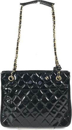 Chanel Black Quilting Shoulder Bag Tote Bag (Pre-Owned)