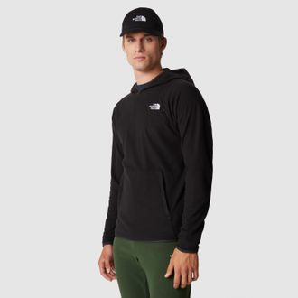 The North Face Mens 100 Glacier Fleece Hoodie - Black - Size X-Large
