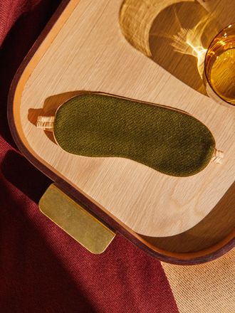 Studio Shamshiri Handwoven Cashmere and Silk Eye Mask