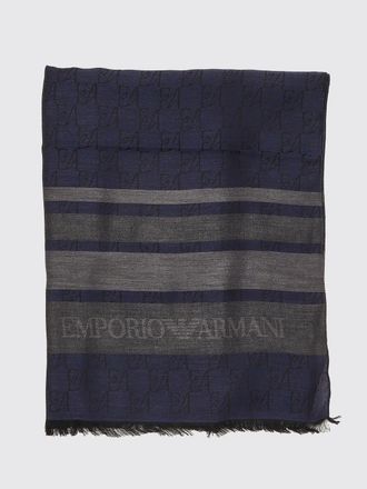 Emporio Armani Scarf Men color Navy