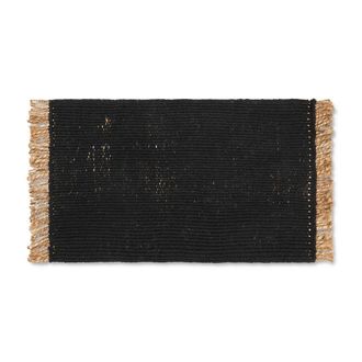 Ferm Living Block Fussmatte, 50 x 80 cm, schwarz