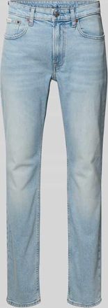 Calvin Klein Jeans Slim Fit Jeans im Used-Look mit Label-Detail in Jeansblau, Größe 30/30