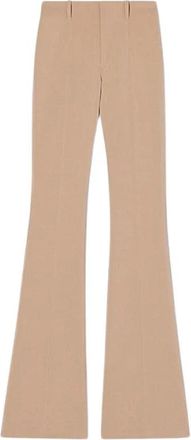 Jacquemus High-waisted Flare Broek - Dames - Wijde Broeken - Beige - M - Broeken